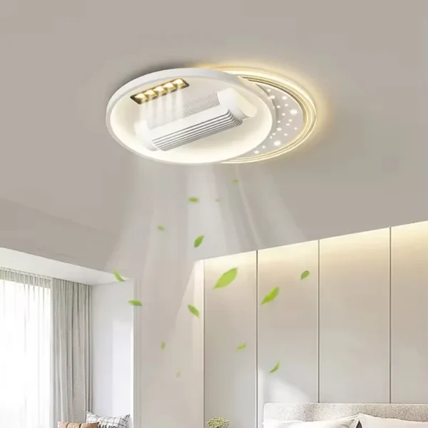Smart Retractable Square Fan, Ceiling, Iron - view 3