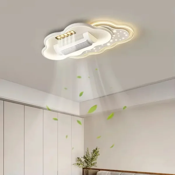 Smart Retractable Square Fan, Ceiling, Iron - view 5