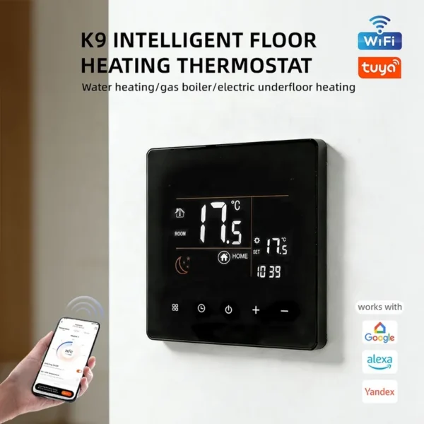 Smart Thermostat Water Boiler, LCD, AC 90-240V, Electric - view 5