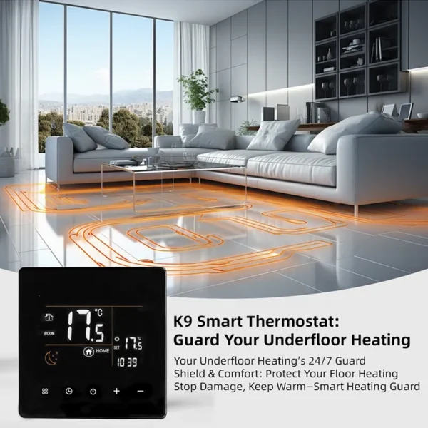 Smart Thermostat Water Boiler, LCD, AC 90-240V, Electric - view 6