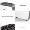 Smart Touchscreen Dehumidifier, 20L/day, R290 - view 3