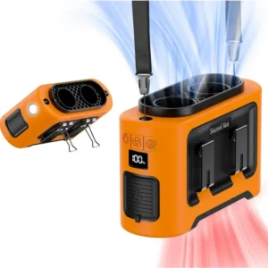 Socool Fan, 14500MAh, Portable, CLIP, Plastic, K300, DC Motor