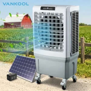 Solar Air Cooler, 5000CMH, Electric, Plastic