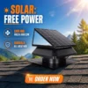 Solar Attic Exhaust Fan, 2284CMH, 4 Adjust Speed