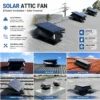 Solar Attic Exhaust Fan, 2284CMH, 4 Adjust Speed - view 6