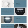 Solar Electric Floor Fan, LED, 35W, Plastic - view 2
