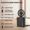 Solar Fan, 8", Portable, LED