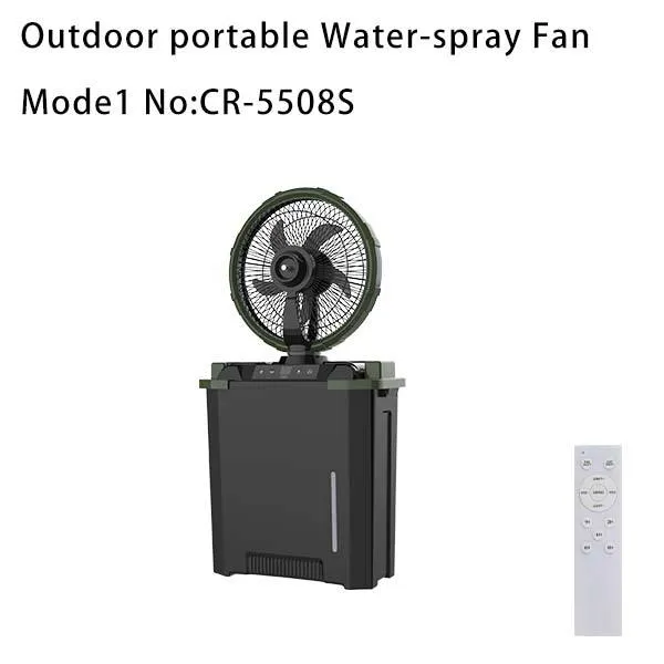 Solar Fan, 8", Portable, LED - view 2