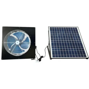 Solar Gable Fan, 60W, Axial, Roof, Brushless