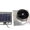 Solar Gable Fan, Wall, 10W, Brushless, Aluminum - view 2