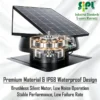Solar Powered Attic Fan, IP68, Waterproof, 60W, Roof - view 2