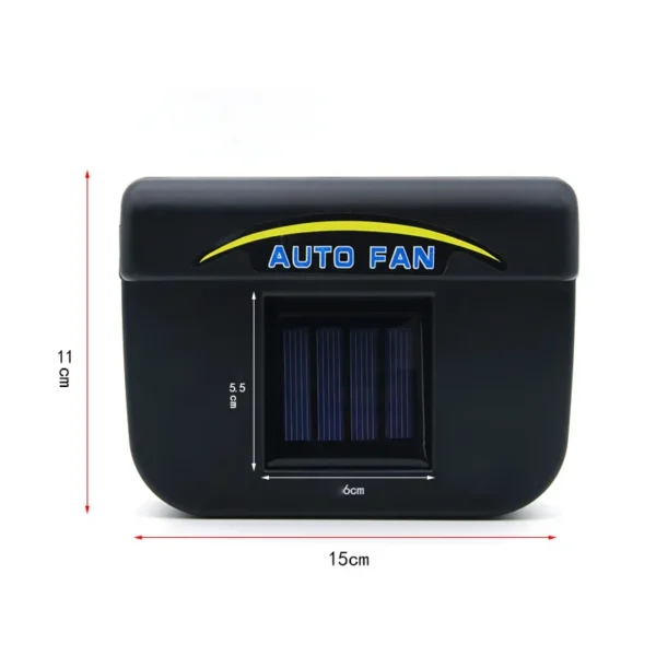 Solar Powered Exhaust Fan, Portable, Plastic - view 5