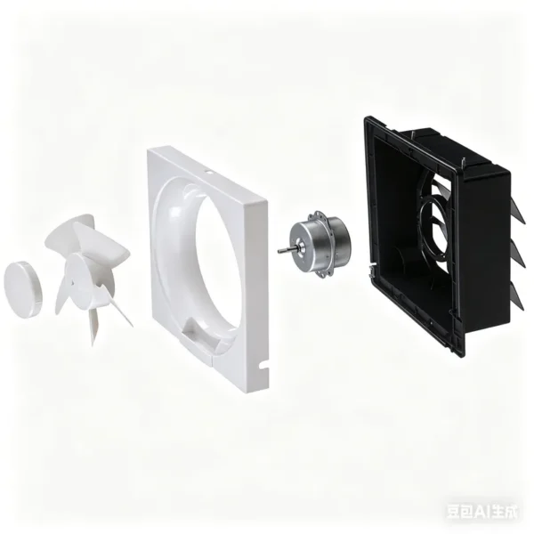 Solar Powered Exhaust Fan, Waterproof, Wall, 12V, Axial - view 3