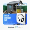 Solar Powered Exhaust Fan, Waterproof, Wall, 12V, Axial - view 4