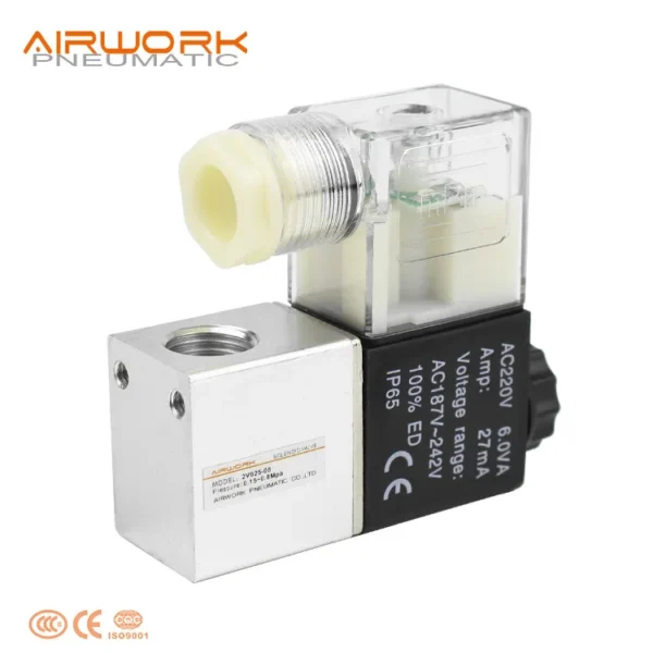 Solenoid Valve, 24VDC, AIRTAC, Aluminum, 4V210-08 - view 4