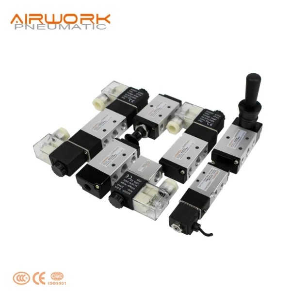 Solenoid Valve, 24VDC, AIRTAC, Aluminum, 4V210-08 - view 5