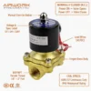 Solenoid Valve, 2W, Brass, 12V, 24V
