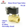 Solenoid Valve, 3/4inch, 20mm, 10bar, Brass - view 2