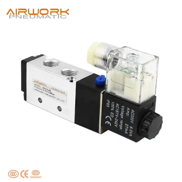 Solenoid Valve, 4V210-08, 24VDC, 220VAC - view 2