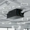 Space Ceiling Mounted Dehumidifier, 26L, 55ppd, Ducted
