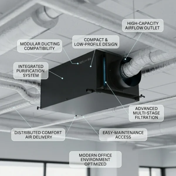 Space Ceiling Mounted Dehumidifier, 26L, 55ppd, Ducted