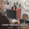 Space Heater, 1500W, PTC, Portable, 2-Second - view 2