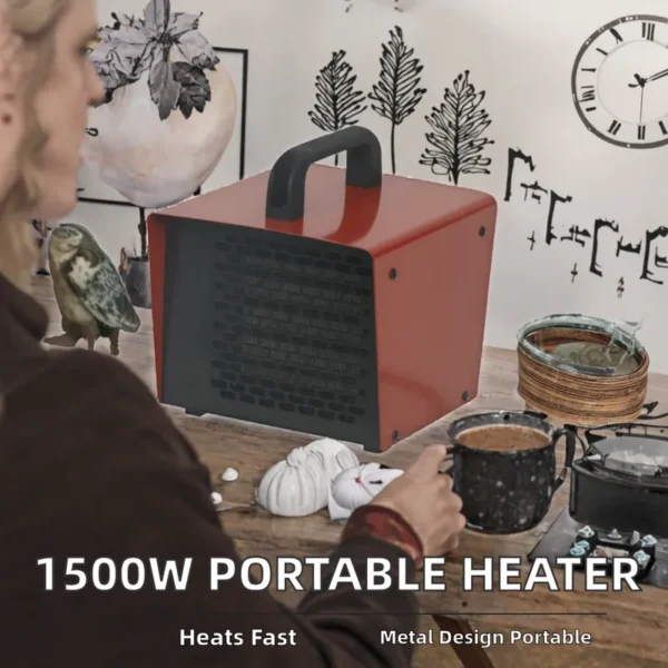 Space Heater, 1500W, PTC, Portable, 2-Second - view 2