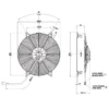 Spal Air Conditioning Fan, 24V, VA59-BP70/LL-68A-88S - view 3