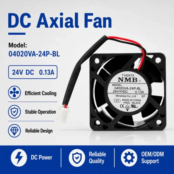 Speed Brushless Axial Fan, 4020, NMB, 04020VA-24P-BL, 24V - view 5