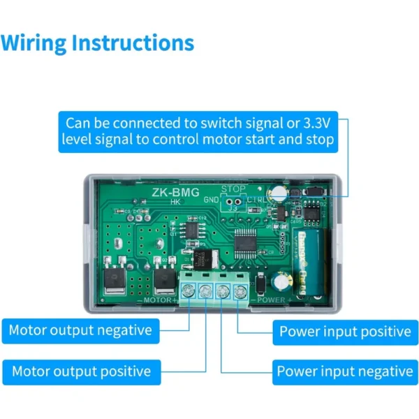 Speed Controllers Regulators, 9-60V, 12A, 500W, PWM - view 5
