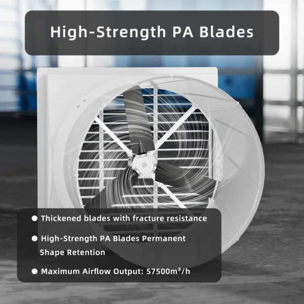 Speed Greenhouse Exhaust Fan, 30%, 2200W - view 5