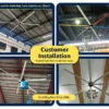 Speed Gym Ventilation Fan, 8FT, HVLS, 2500mm, Ceiling