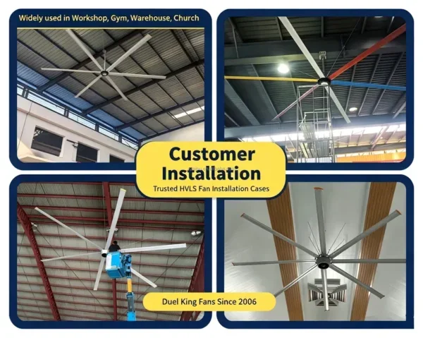 Speed Gym Ventilation Fan, 8FT, HVLS, 2500mm, Ceiling
