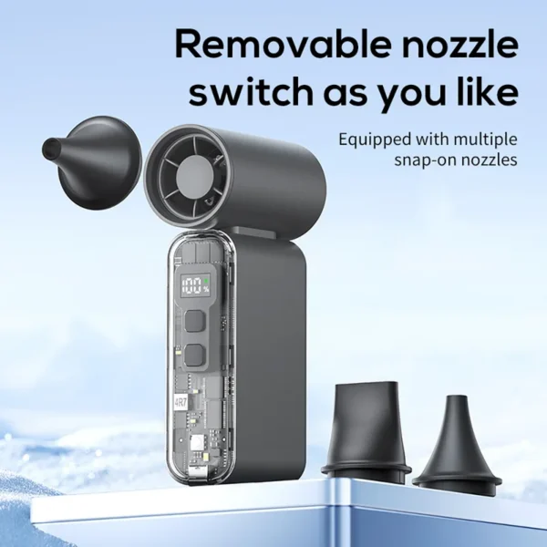 Speed Handheld Turbo Fan, 100, Portable, Cordless - view 2