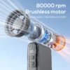 Speed Handheld Turbo Fan, 100, Portable, Cordless - view 4