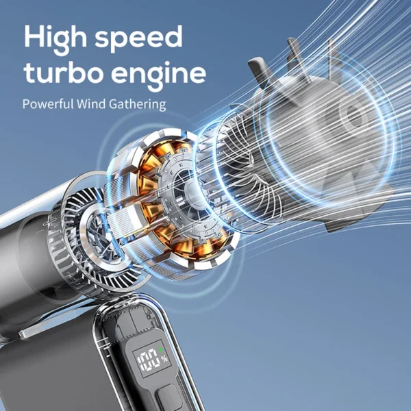 Speed Handheld Turbo Fan, 100, Portable, Cordless - view 5
