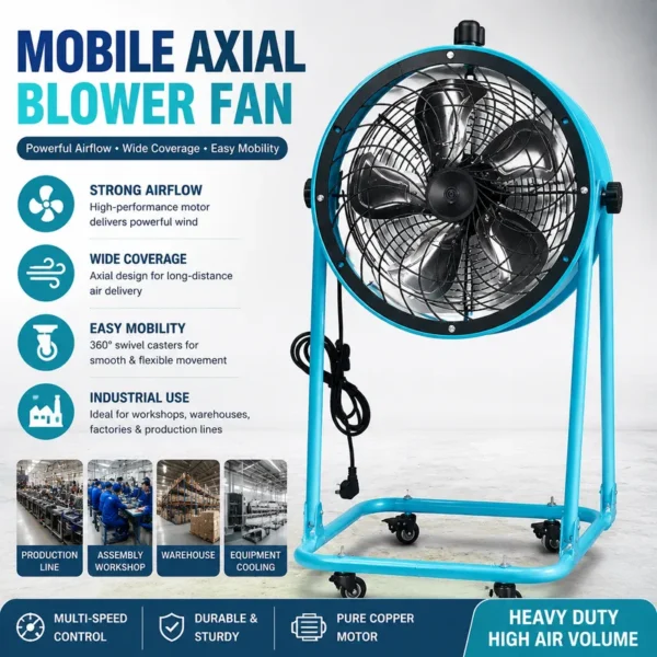 Speed Mobile Axial Fan, Copper, Aluminum - view 5