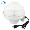 Speed Plastic Radon Fan, DCFAIR, 260/188CFM, Centrifugal, Wall