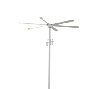 Speed Pole Mounted Fan, 230 V, Aluminum Alloy