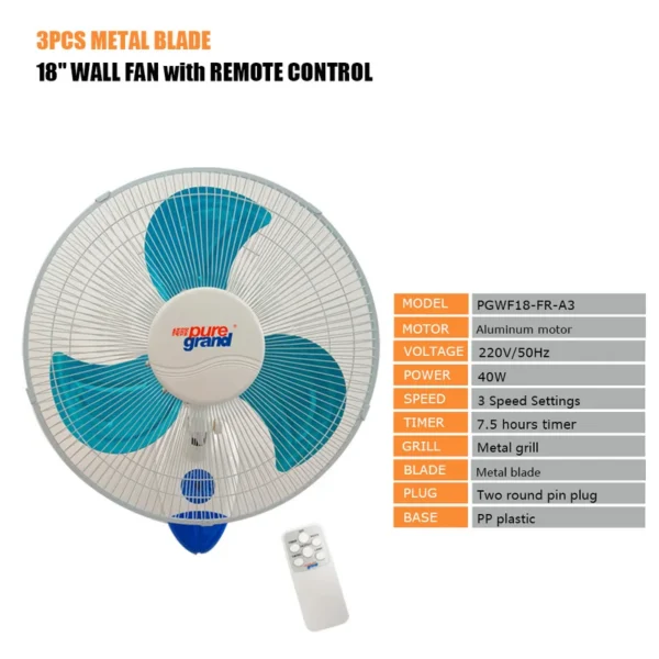 Speed Shop Industrial Fan, Wall, 220, Electric - view 3
