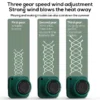 Speeds Hands-free Neck Fan, G01, Portable, 800mAh - view 3