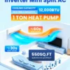 Split Air Conditioner, 110V, 12000, BTU, Inverter - view 2