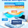 Split Air Conditioner, 12000, BTU, 110V, Inverter - view 2