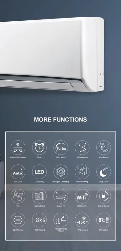 Split Air Conditioner, 9000BTU, inverter - view 4