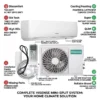 Split Air Conditioner, Inverter, 12000BTU, R32, 28dB
