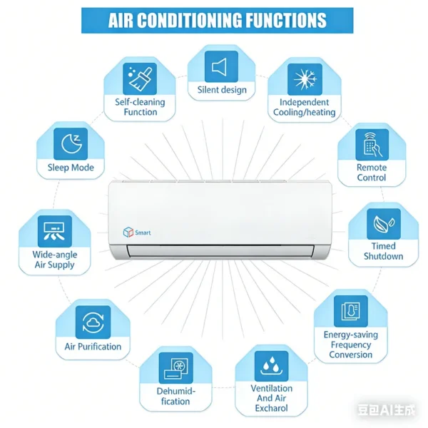 Split Air Conditioner, R32, 12000 - view 5