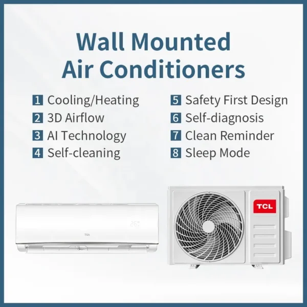 Split Air Conditioner, TCL, 9000-24000Btu, Inverter - view 2