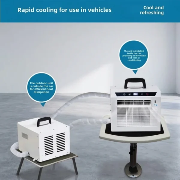 Split Mobile Air Conditioner, Portable, Wall, R290, WIFI - view 4