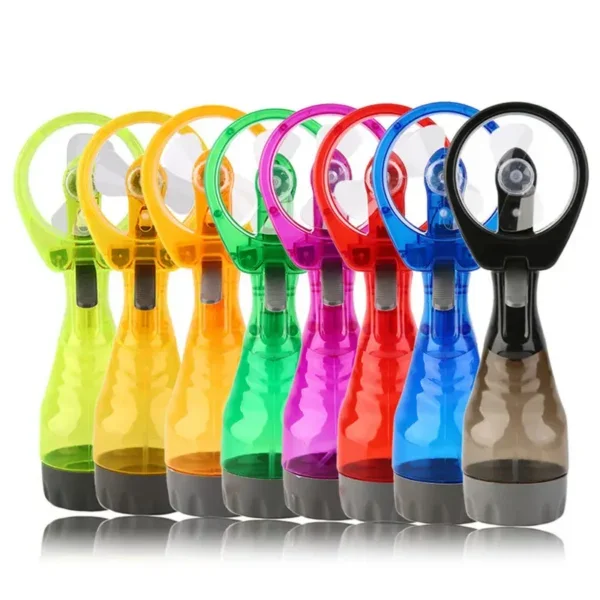 Spray Bottle Cooling Fan, Portable, Battery, Plastic