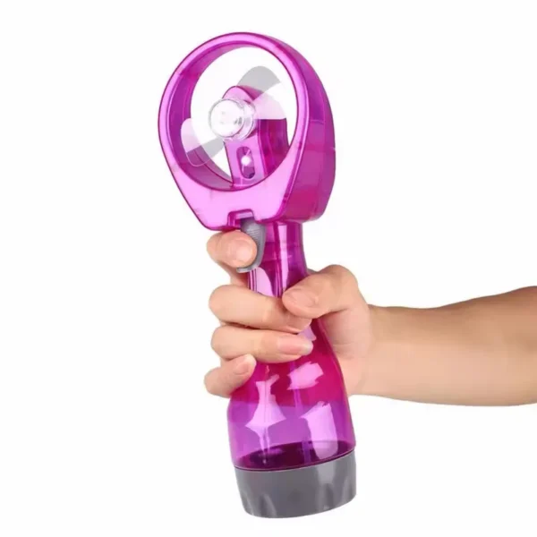 Spray Bottle Cooling Fan, Portable, Battery, Plastic - view 2